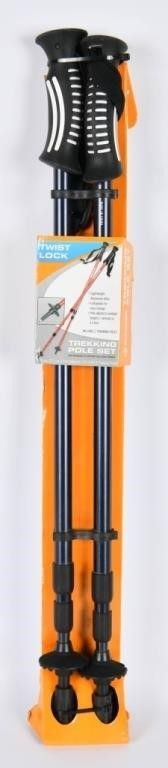 Lot 1139: New Pair Of Trekking Twist lock Walking Poles