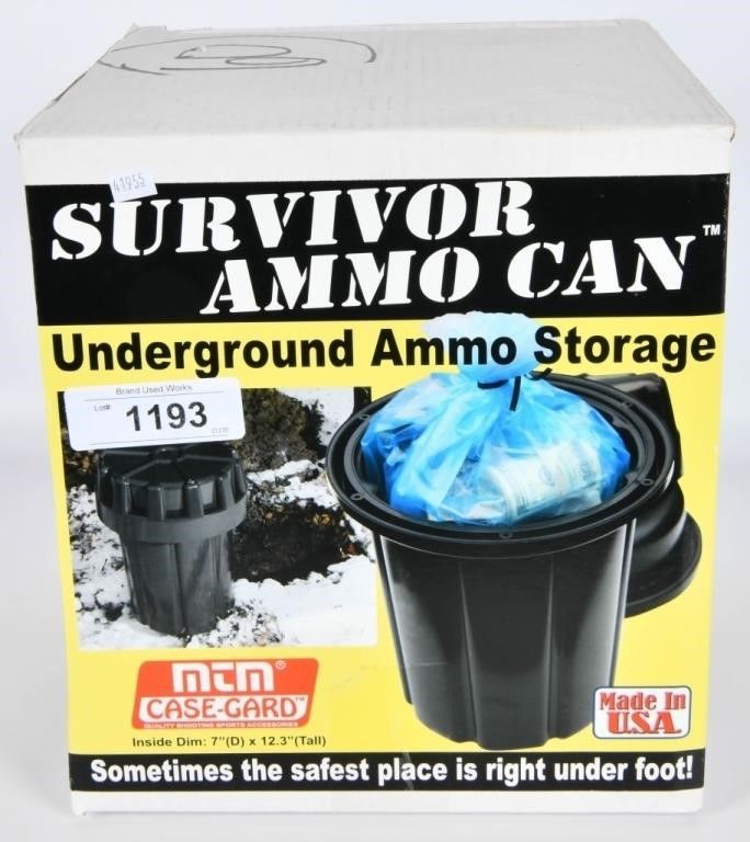 Lot 1193: SAC- Survival Ammo Can w/Vapor Inhibitor bag