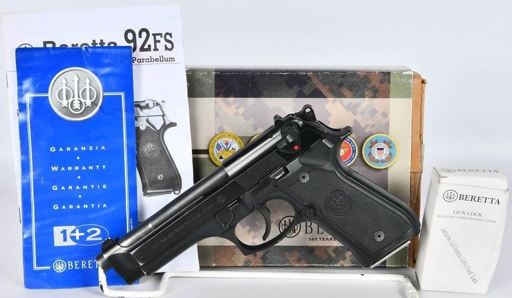Lot 1209: U.S. Airforce Cadet Beretta M9 Semi Auto Pistol
