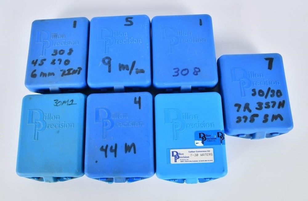 Lot 1220: 7 Dillon Caliber Press Conversion Kits