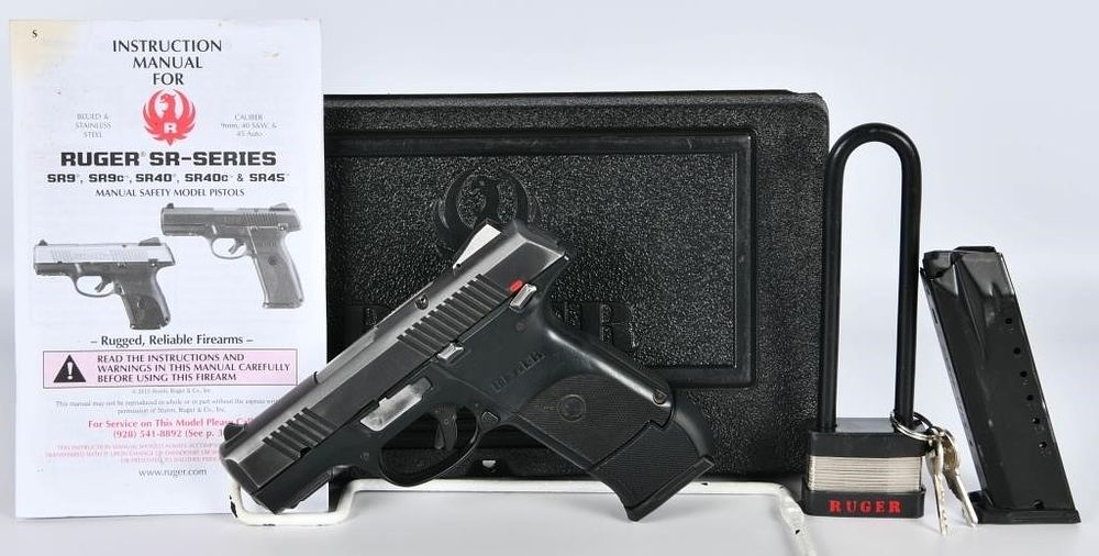 Lot 1227: Ruger SR40c Semi Auto Pistol .40 S&W