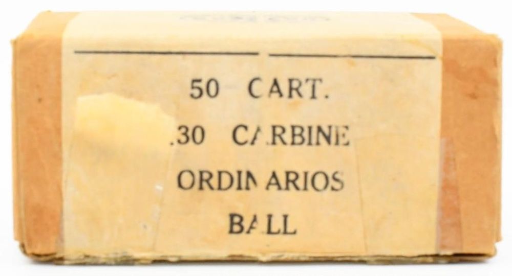 Lot 1252: 50 Rounds Of Oxyless .30 Carbine Ammunition