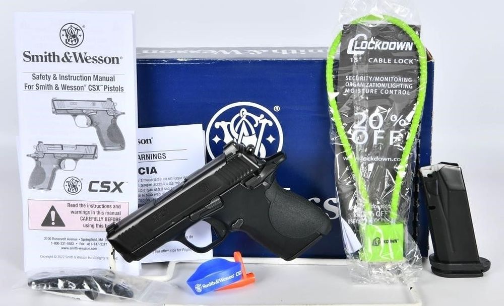 Lot 1275: Smith and Wesson CSX Compact Carry Pistol 9mm