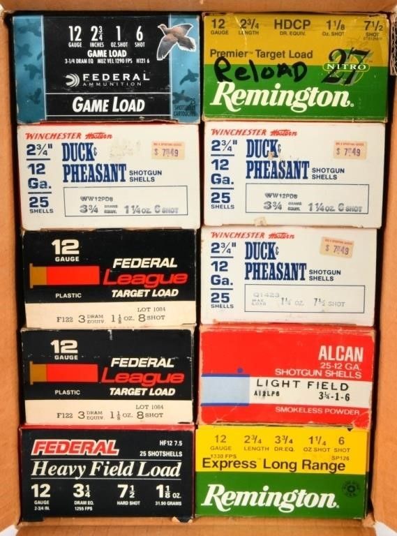 Lot 1276: 225 Rounds Of Mixed 12 Ga Shotshells