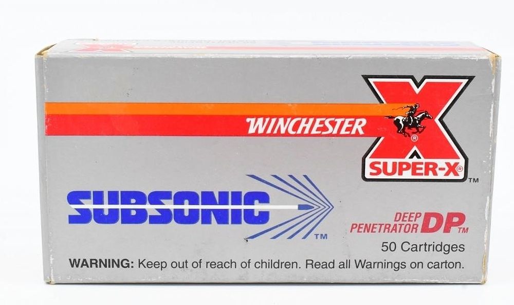 Lot 1300: 50 Rounds of Winchester 9mm JHP Ammunition