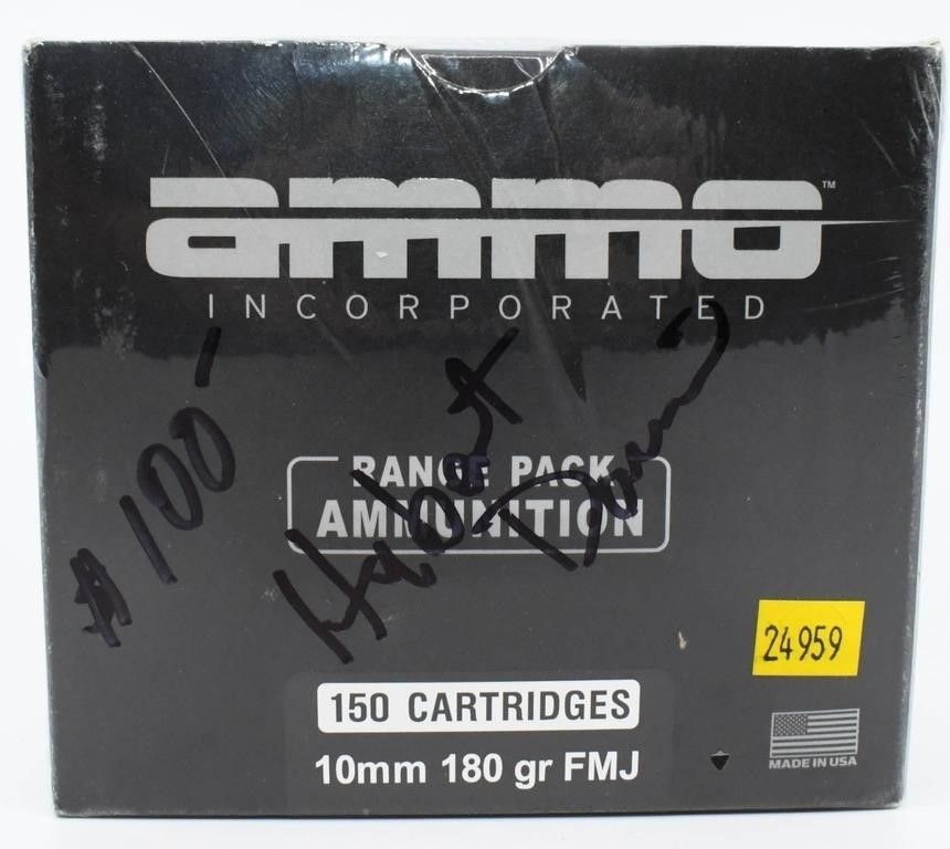 Lot 1306: 150 Rounds Of 10mm Ammunition