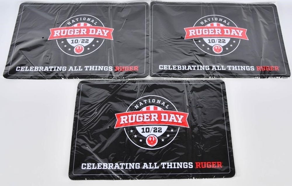 Lot 1331: 3 NIP National Ruger Day Cleaning Mats