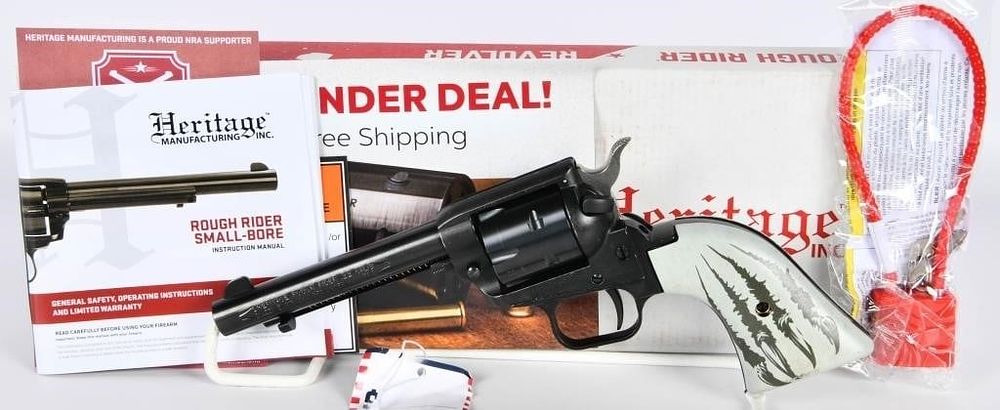 Lot 1335: NEW Heritage Rough Rider Bear Claw Revolver .22 LR