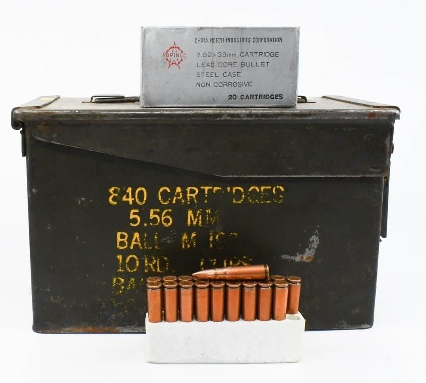 Lot 1336: 240 Rounds Of Norinco 7.62x39mm Ammunition