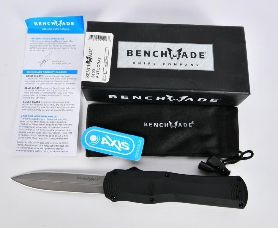 Lot 1352: New In Box Benchmade 3400 Autocrat Knife