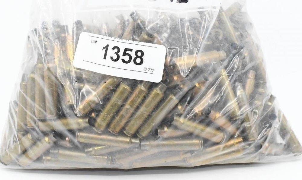 Lot 1358: 383 Count Of Resized 6mm TCU Brass Casings