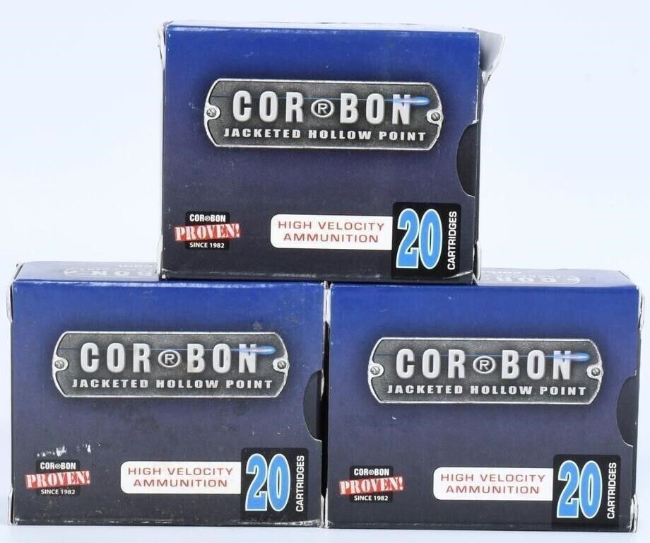 Lot 1393: 60 Rds CorBon Self Defense 38 Super+P 115 Gr JHP