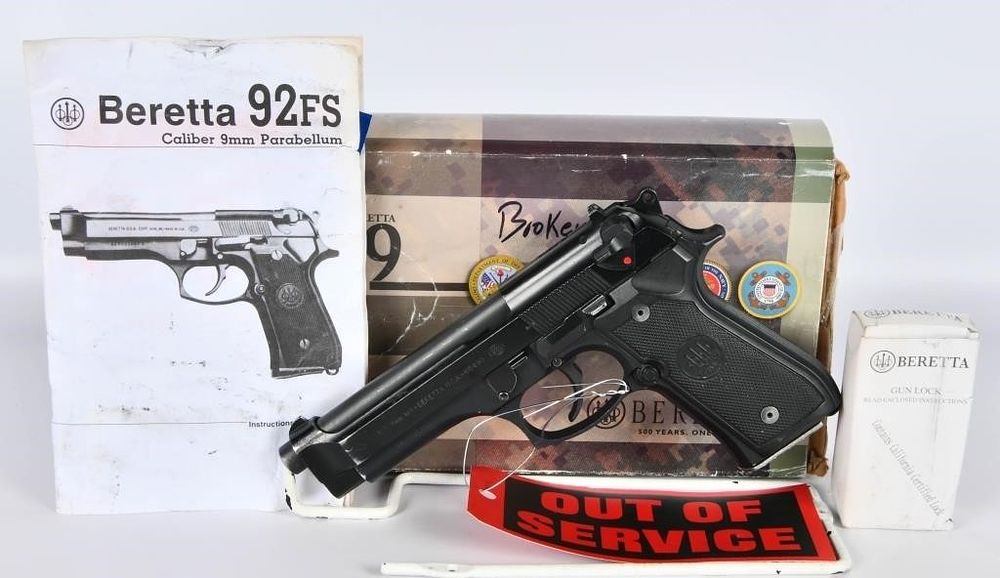 Lot 1407: U.S. Airforce Cadet Beretta M9 Parts Pistol