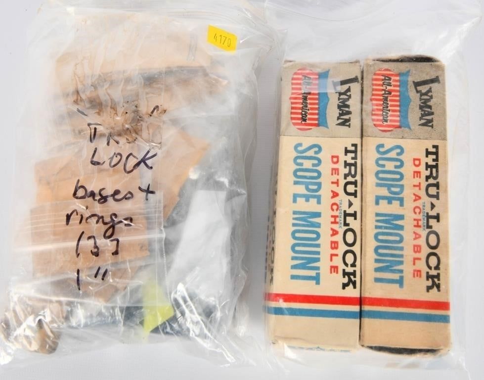 Lot 1421: Lot of Scope Ring Mounts & Scope Rings