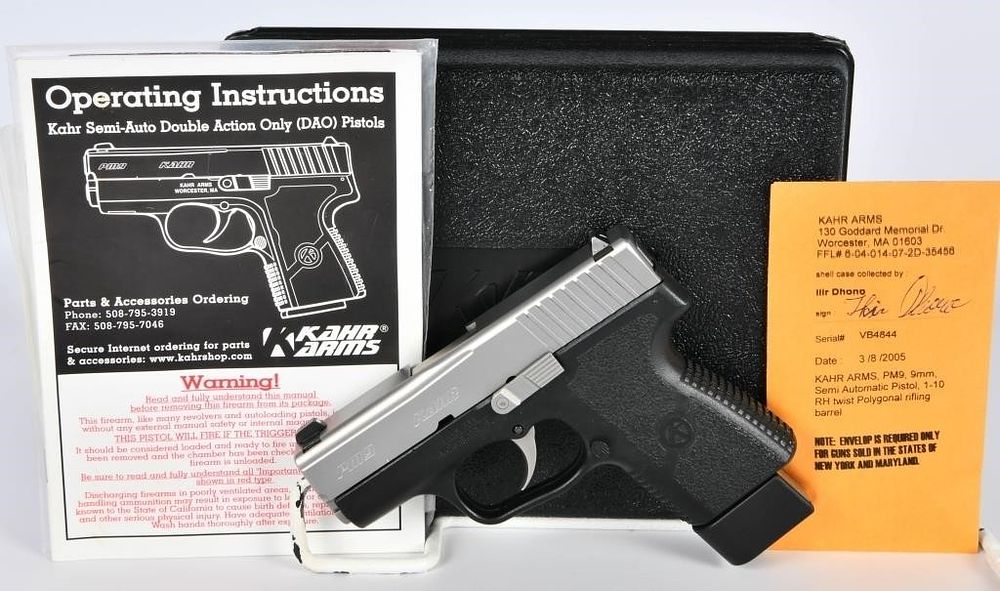 Lot 1425: Kahr PM9 Semi Auto Carry Pistol 9MM