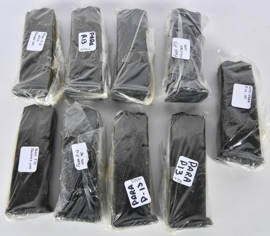 Lot 1427: Lot of 9 New Para P.13 Factory Magazines