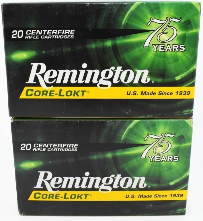 Lot 1489: 40 Rounds Of Remington .30-06 SPRG Ammunition