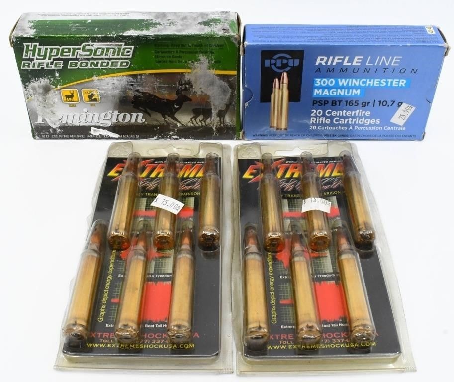 Lot 1525: 39 Rounds Of .300 Win Mag Ammunition