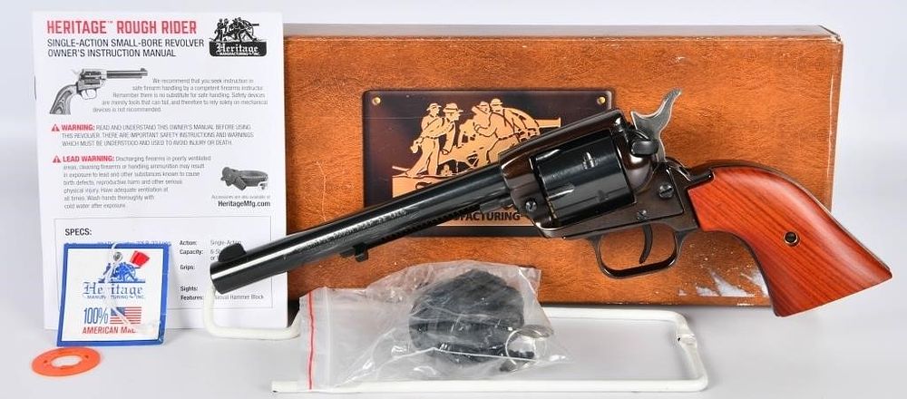 Lot 1545: Heritage Arms Rough Rider Revolver 6 1/2" .22LR