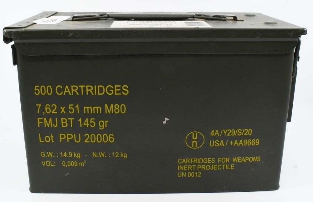 Lot 1552: 482 Rounds Of .308 Win Belt Linked Ammunition