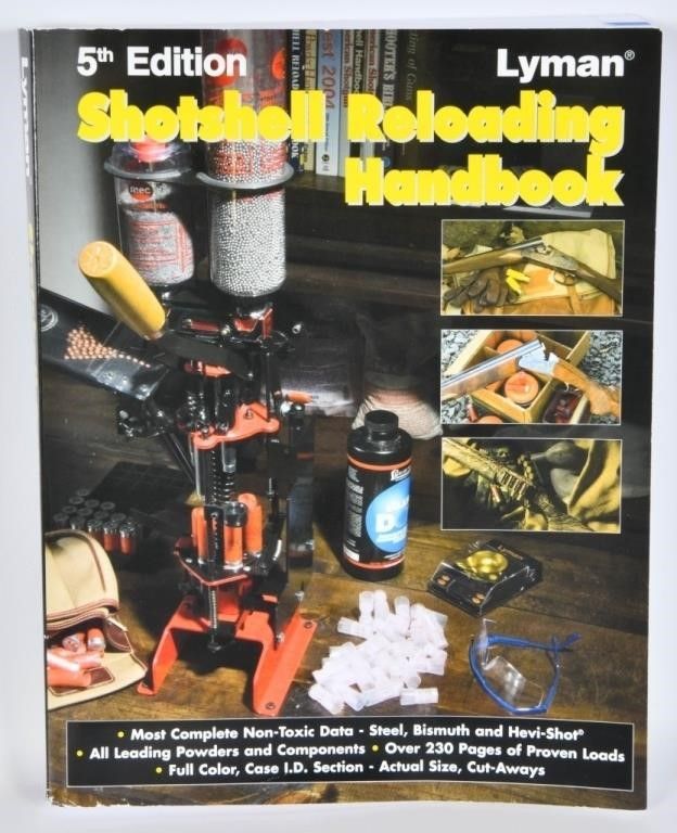 Lot 1601: Lyman 5th Edition Shotshell Reloading Handbook