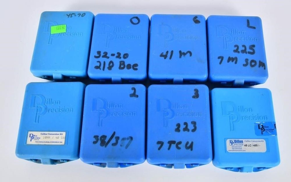 Lot 1610: 8 Dillon Caliber Press Conversion Kits