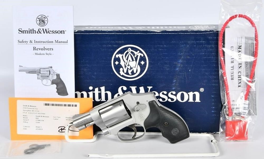 Lot 1614: Smith & Wesson M642 5RD .38 SPL +P Revolver