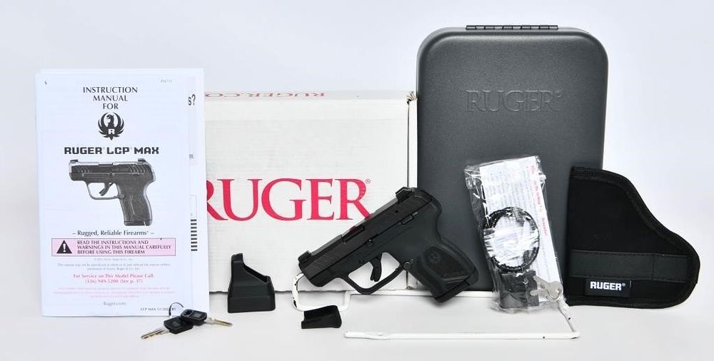 Lot 1623: NEW Ruger LCP MAX .380 ACP Micro Compact Pistol