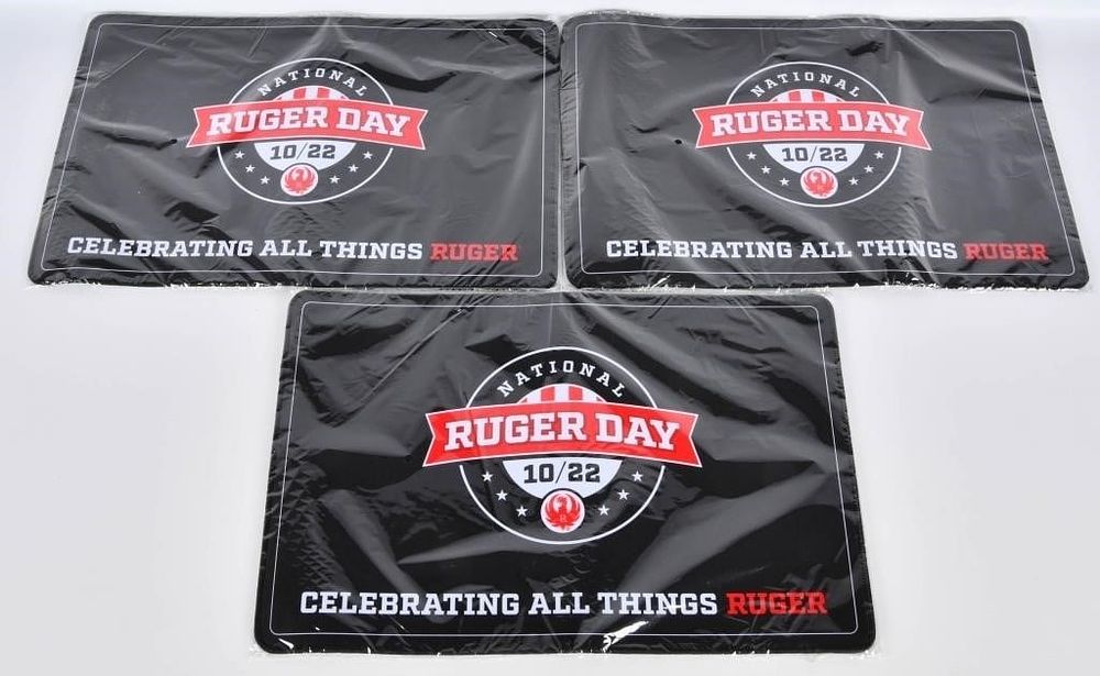 Lot 1631: 3 NIP National Ruger Day Cleaning Mats