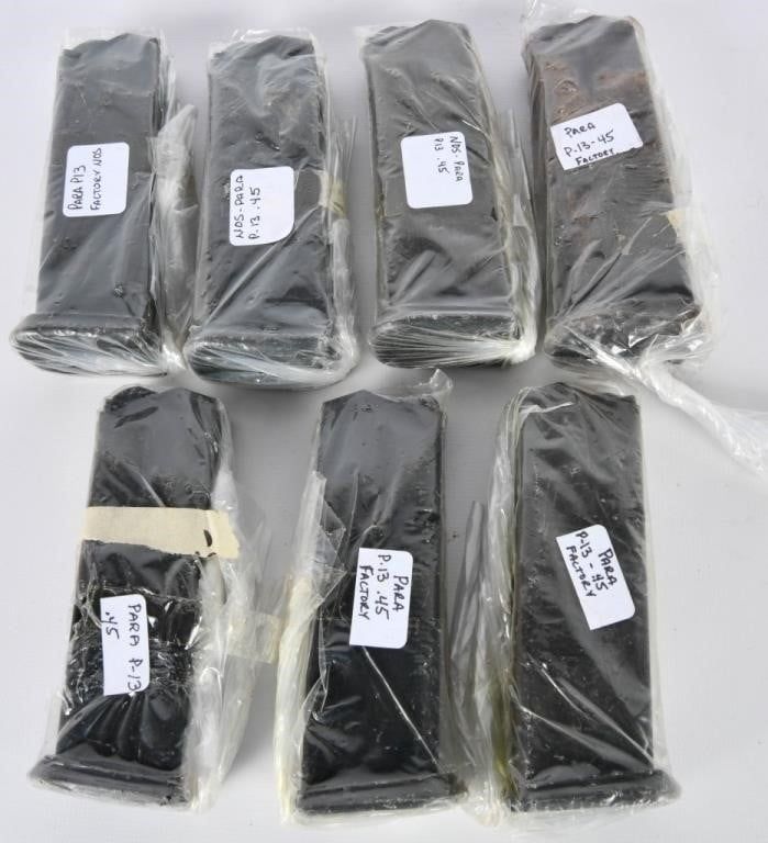 Lot 1637: Lot of 7 New Para P13 Factory Magazines .45 ACP