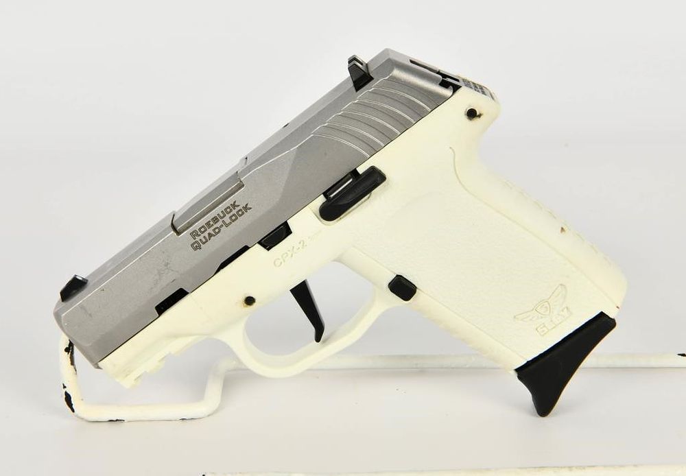 Lot 1638: SCCY CPX-2 White 9MM Semi Auto Pistol