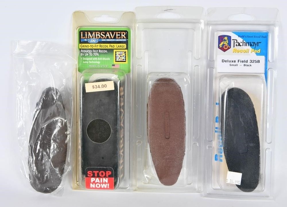 Lot 1640: 3 New Various Color Recoil Butt Pads