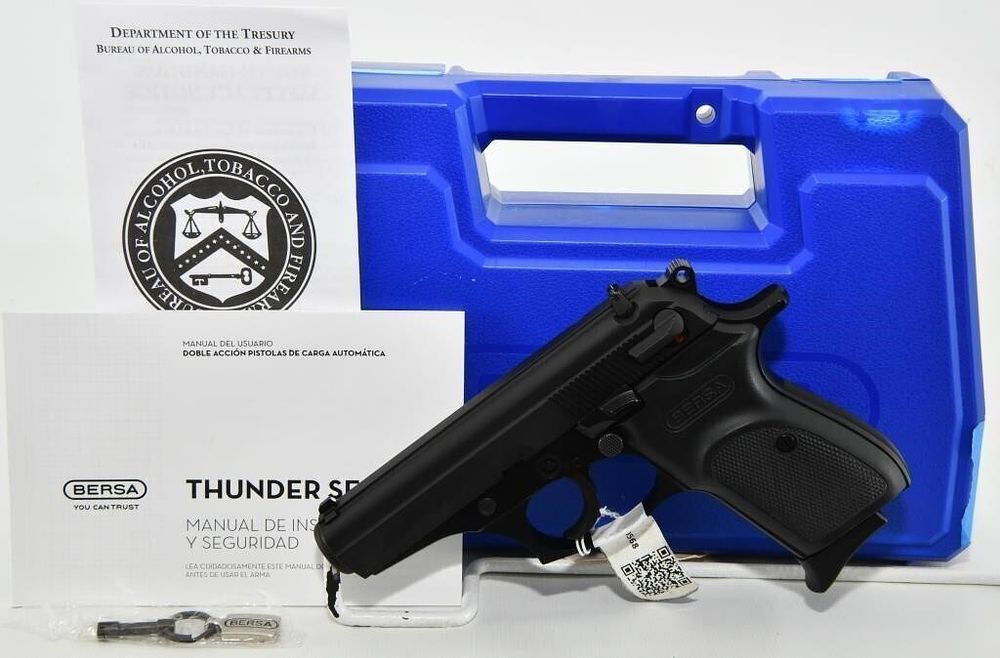 Lot 1674: Brand New Bersa Thunder .380 Semi Auto Pistol