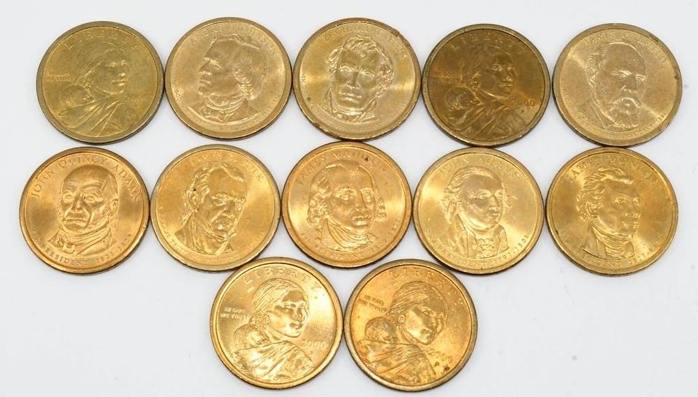 Lot 1694: 12 Collector One Dollar Coins