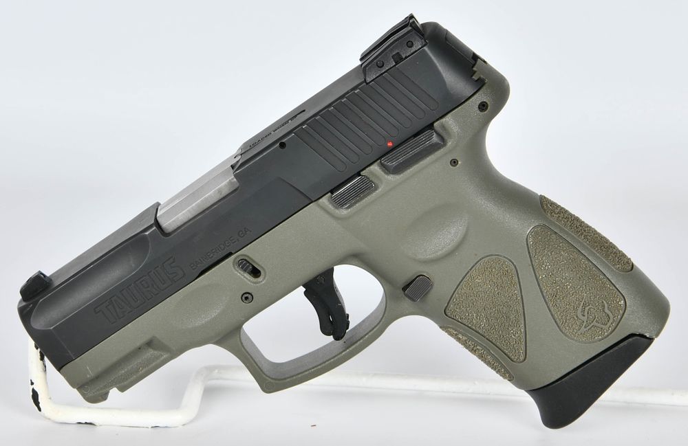 Lot 57: Taurus G2C 9MM Semi-Automatic Pistol OD Green