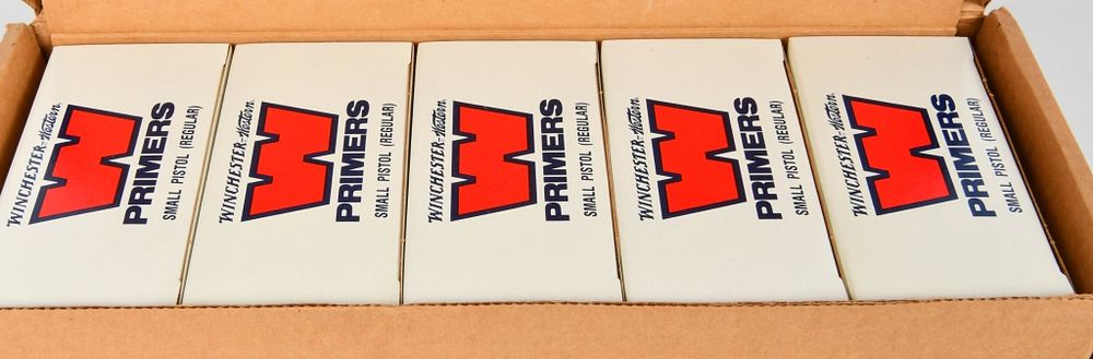 Lot 65: 5000 Count Case of Winchester Small Pistol Primers