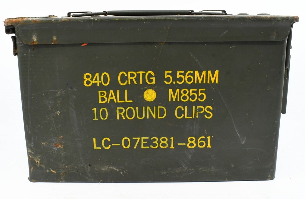 Lot 85: 840 Rounds 5.56 M855 Ammo On Stripper Clips