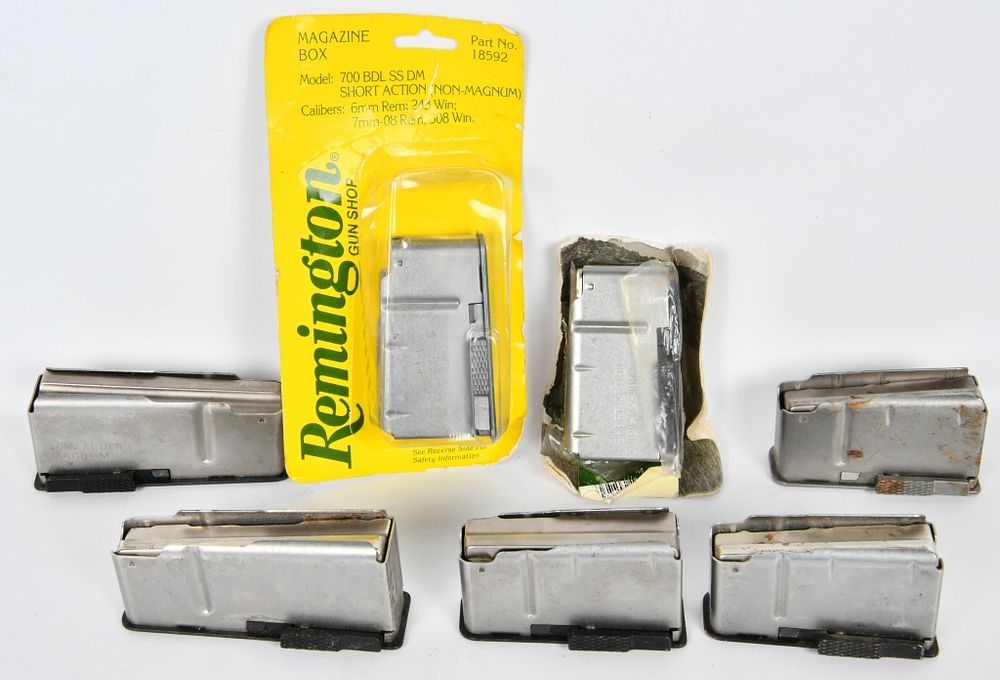 Lot 98: 7 varies box magazines, there is (5) Remington