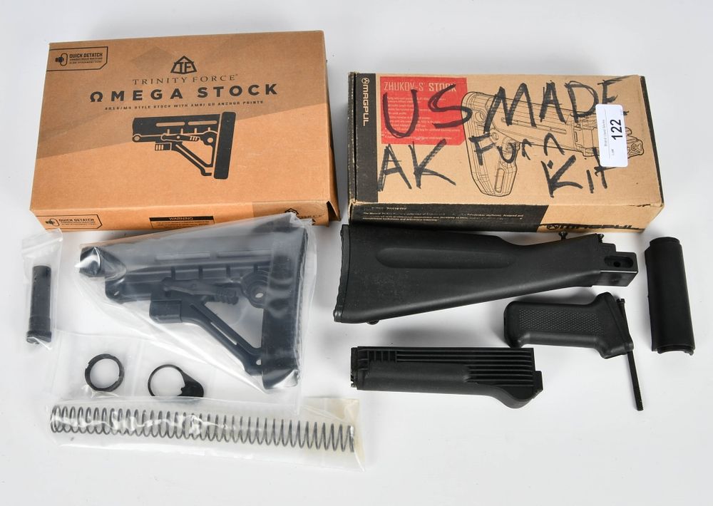 Lot 122: AK Furniture Kit & 1 AR/M4 Style Stock Kit