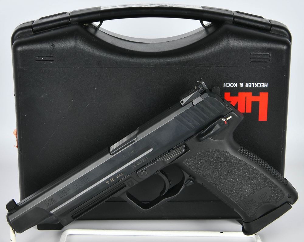 Lot 123: Heckler & Koch HK USP Elite Semi Auto PIstol .45