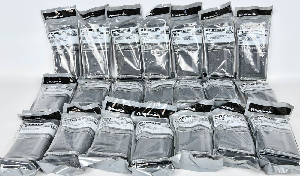 Lot 128: (21) MAGPUL Pmag25 LR/SR Gen M3 7.62x51 nato