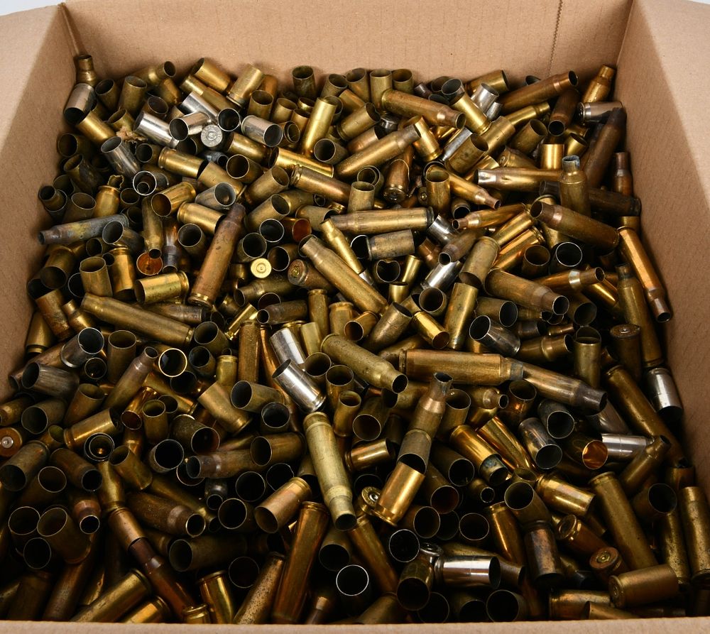 Lot 177: 24 Lbs Of Assorted Empty Brass Casings For