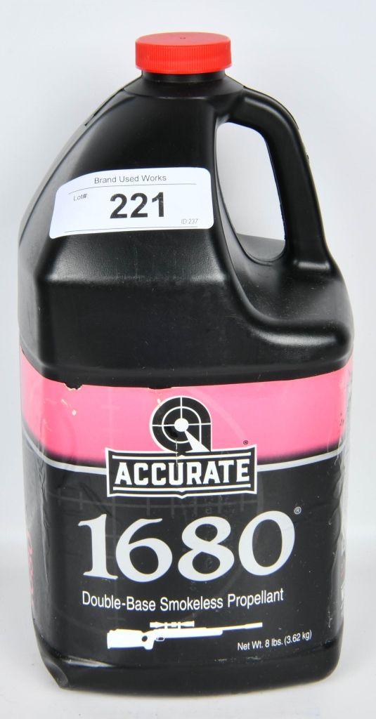 Lot 221: 8 Lbs of Accurate 1680 Smokeless Powder