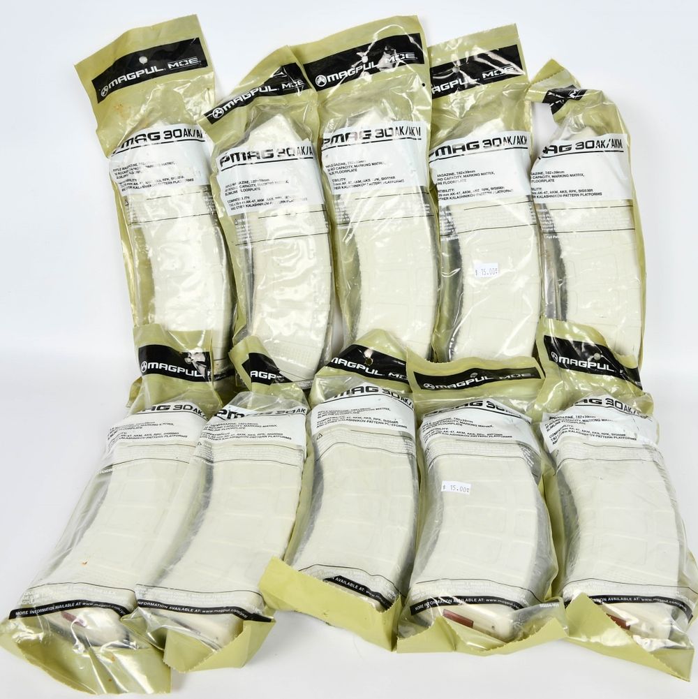Lot 248: (10)PMAG 30 AK/AKM Rifle Mags 7.62x39MM 30rd
