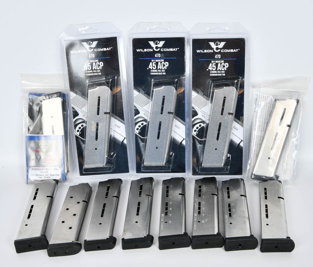 Lot 254: (13) various Wilson Combat .45 ACP Magazines