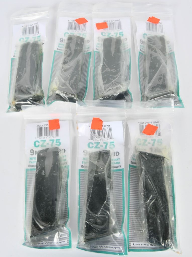 Lot 260: 7 New In the Package CZ-75 9mm Magazines