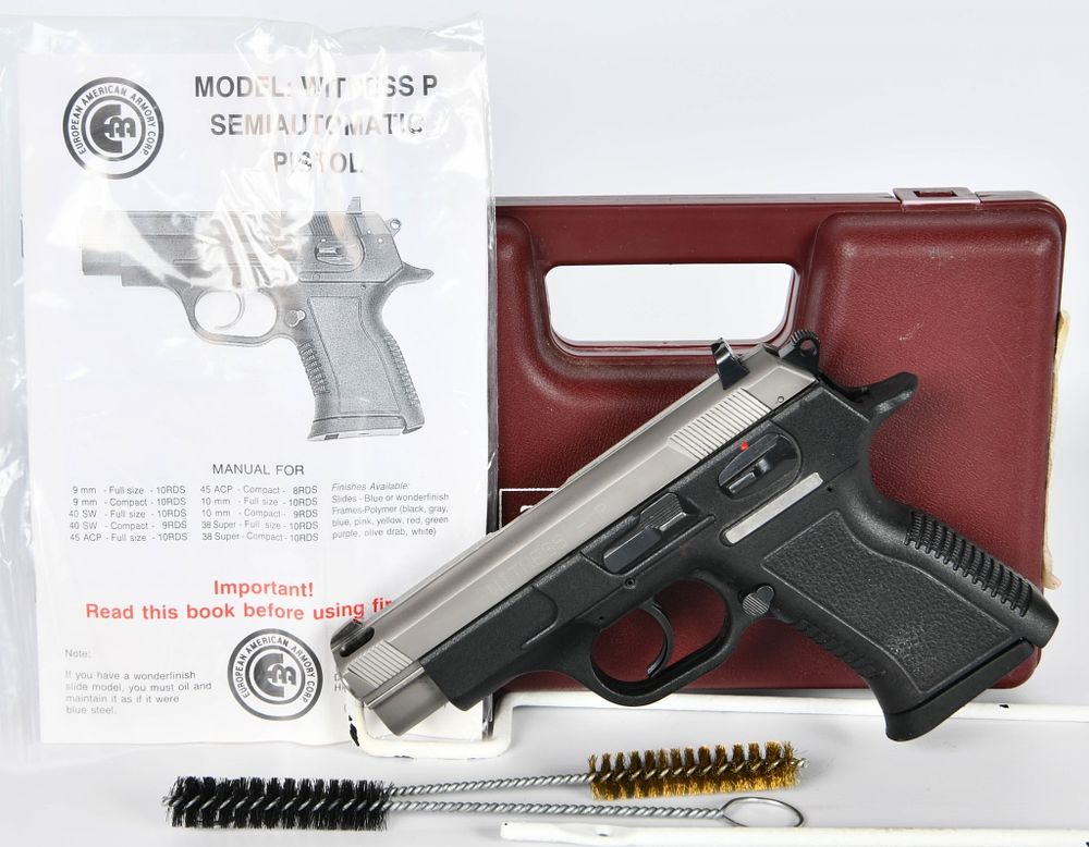Lot 279: EAA Witness P Tanfoglio Semi Auto Pistol .45 ACP