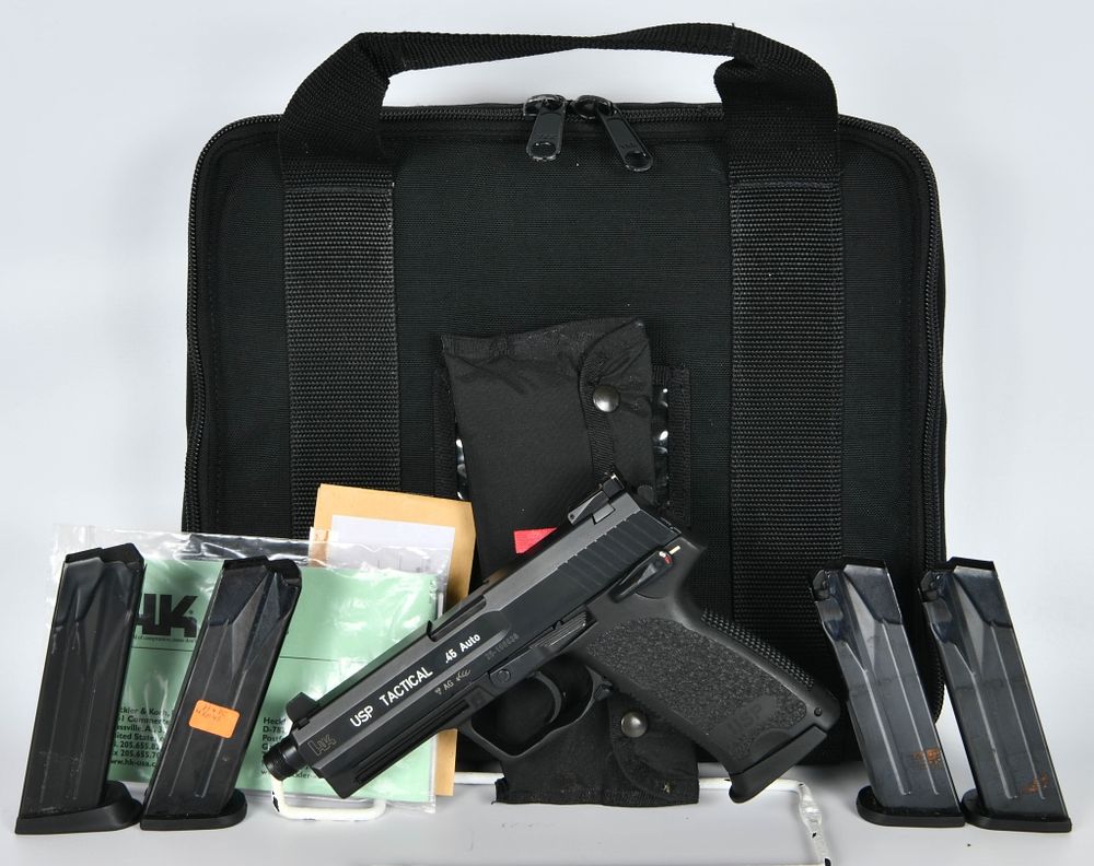 Lot 303: Heckler & Koch Model USP 45 Tactical with Case