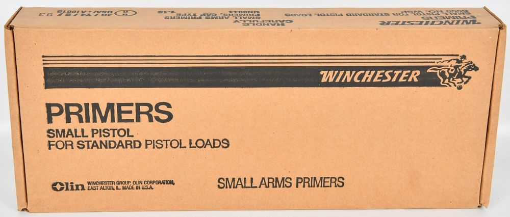 Lot 305: 3000 Count Case of Winchester Small Pistol Primers