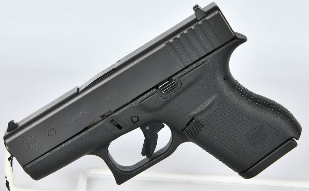 Lot 399: Glock 43 Sub Compact Semi Auto Pistol 9mm